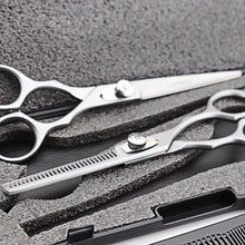 Load image into Gallery viewer, Professional 6&quot; Hairdressing Barber Scissors Set Thinning Shears - HARYALI LONDON