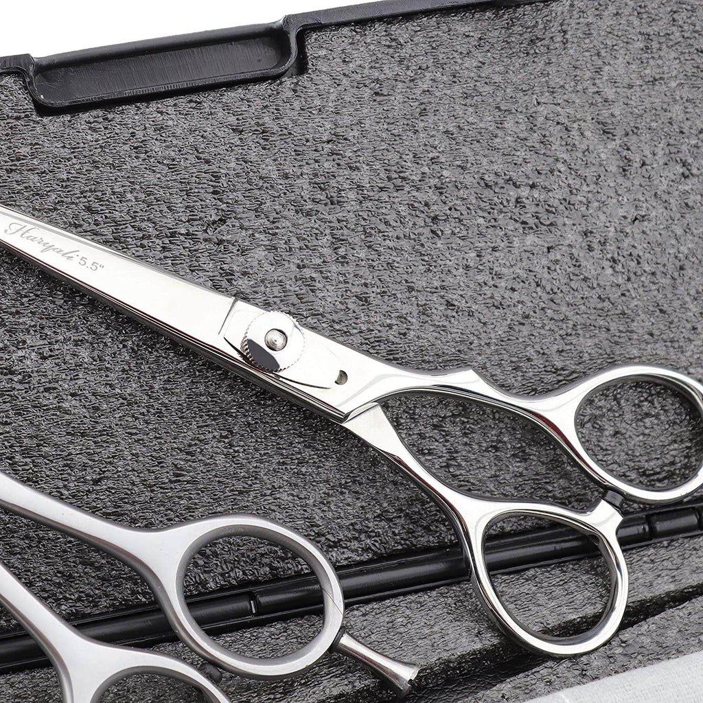 Haryali 5.5" Hairdressing Thinning Barber Hair Cutting Scissors Set - HARYALI LONDON